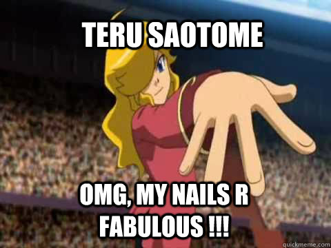 teru saotome omg, my nails r fabulous !!! - teru saotome omg, my nails r fabulous !!!  teru is fabulous