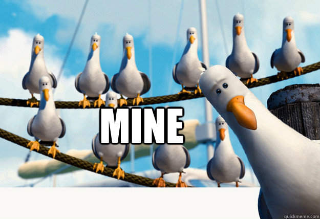 mine  - mine   Finding Nemo Mine Seagulls