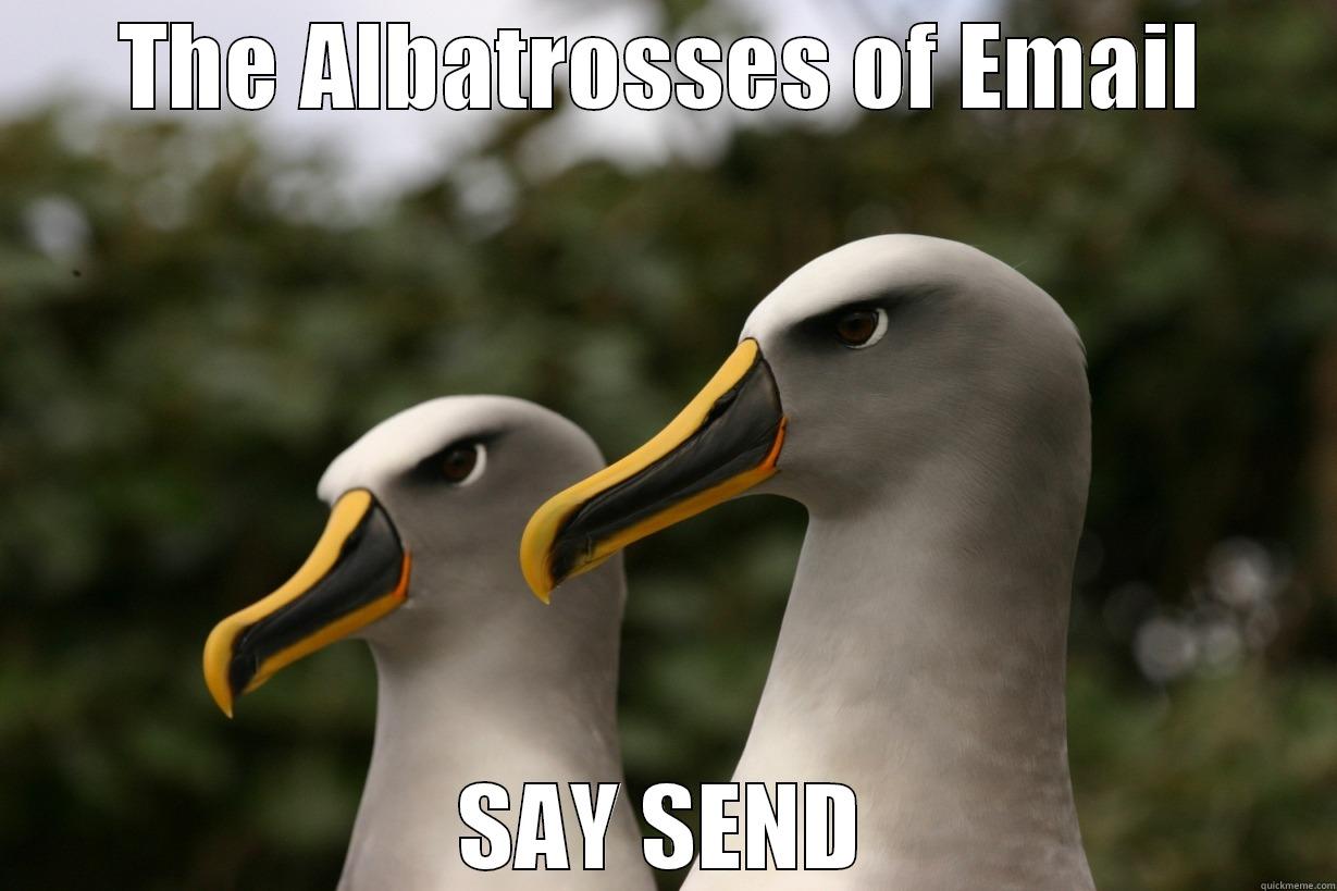 Email albatross - THE ALBATROSSES OF EMAIL SAY SEND Misc