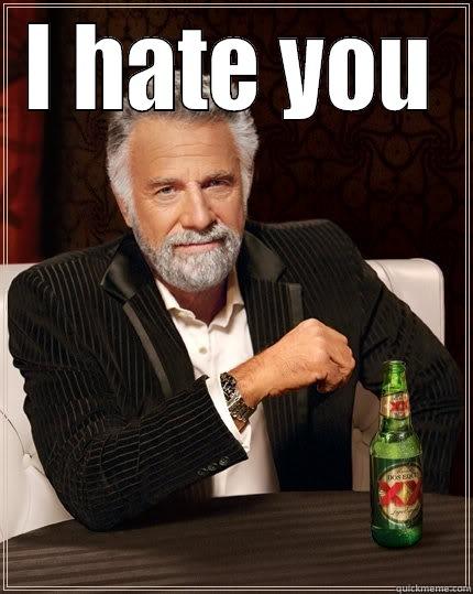 I HATE YOU  The Most Interesting Man In The World