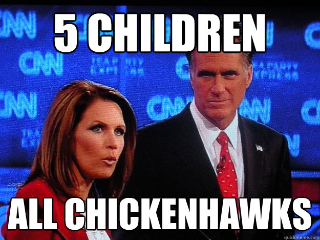 5 children All Chickenhawks - 5 children All Chickenhawks  Socially Awkward Mitt Romney