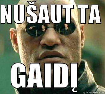 LOL FYNNU - NUŠAUT TA  GAIDĮ   Matrix Morpheus