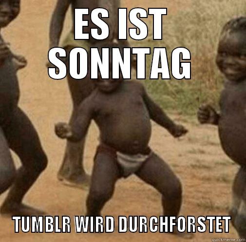 ES IST SONNTAG TUMBLR WIRD DURCHFORSTET Third World Success