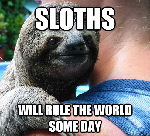Sloths Will rule the world some day - Sloths Will rule the world some day  Sloths