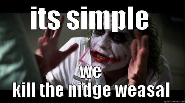 ITS SIMPLE WE KILL THE NIDGE WEASAL Joker Mind Loss
