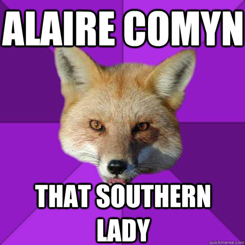 Alaire Comyn That southern lady  Forensics Fox