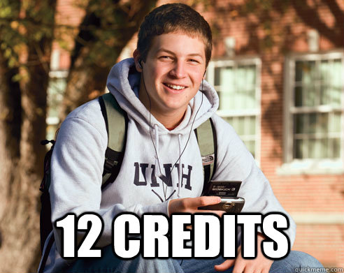  12 Credits  College Freshman