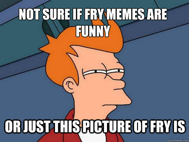 Not sure if Fry memes are funny Or just this picture of Fry is  - Not sure if Fry memes are funny Or just this picture of Fry is   Futurama Fry