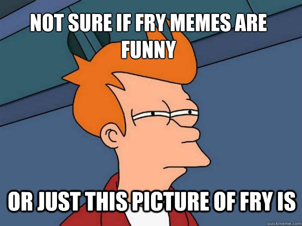 Not sure if Fry memes are funny Or just this picture of Fry is   Futurama Fry