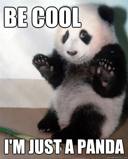 Be cool I'm just a panda - Be cool I'm just a panda  Calming Panda