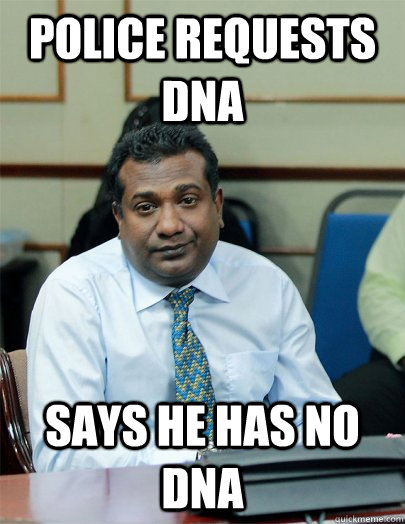 Police requests DNA Says he has no DNA - Police requests DNA Says he has no DNA  Honest Majlis Man