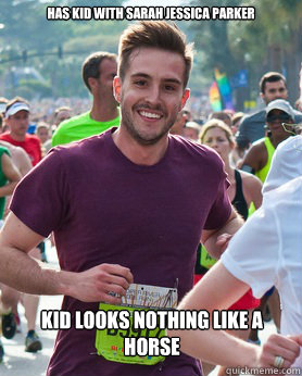 has kid with sarah jessica parker kid looks nothing like a horse  Ridiculously photogenic guy