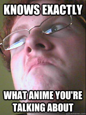 knows exactly what anime you're talking about  