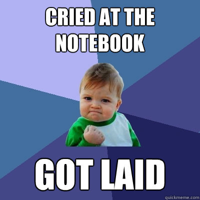 Cried at The Notebook Got LAID  Success Kid