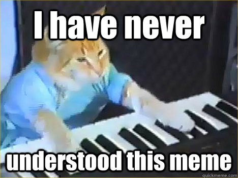 I have never understood this meme - I have never understood this meme  Keyboard Cat