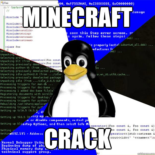 Minecraft crack - Minecraft crack  Computer Science Penguin