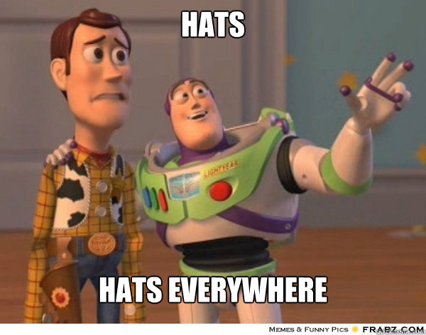 hats hats everywhere - hats hats everywhere  Buzzlightyear