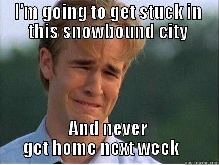 I'M GOING TO GET STUCK IN THIS SNOWBOUND CITY AND NEVER GET HOME NEXT WEEK     1990s Problems