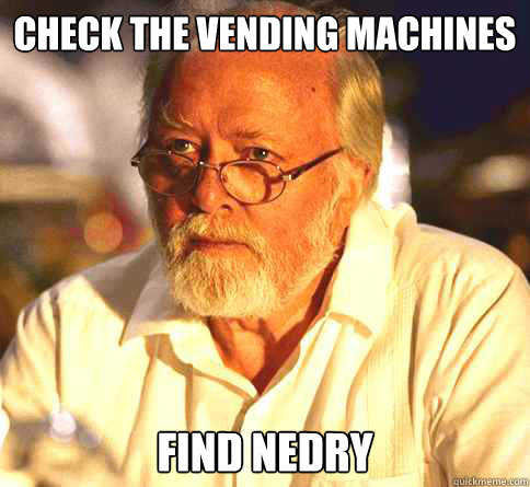 Check the Vending Machines Find Nedry - Check the Vending Machines Find Nedry  Find Nedry