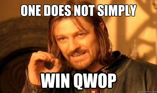 One Does Not Simply win qwop  Boromir
