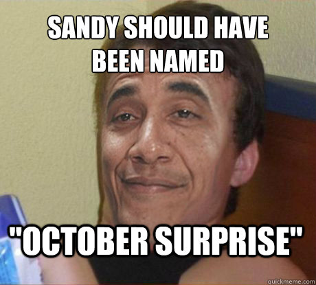 Sandy should have
been named 