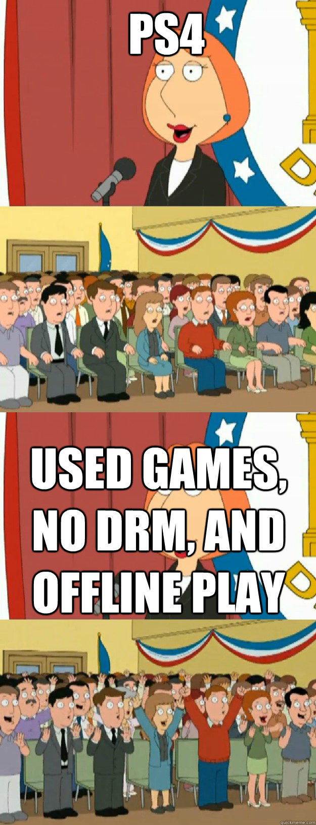 PS4 Used Games, No DRM, and Offline Play  Lois Griffin