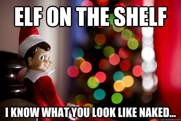 elf on the shelf I know what you look like naked...  