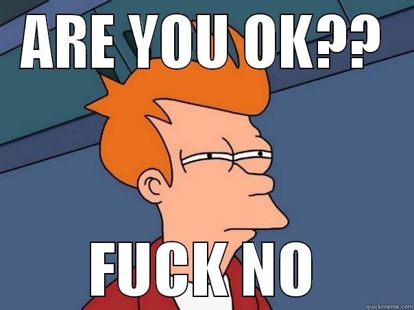 ARE YOU OK?? FUCK NO Futurama Fry