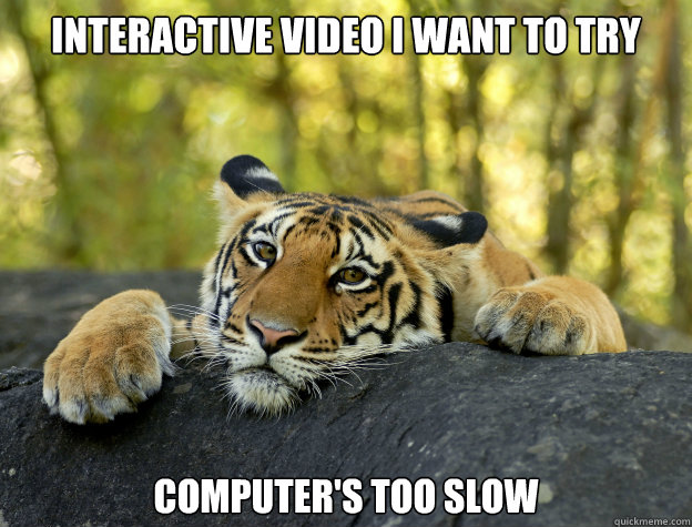 Interactive Video i want to try computer's too slow  Confession Tiger