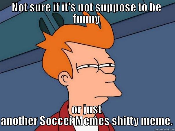 soccer memes suck - NOT SURE IF IT'S NOT SUPPOSE TO BE FUNNY OR JUST ANOTHER SOCCER MEMES SHITTY MEME. Futurama Fry