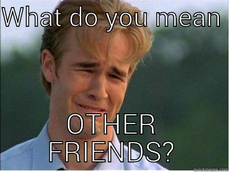 WHAT DO YOU MEAN  OTHER FRIENDS? 1990s Problems