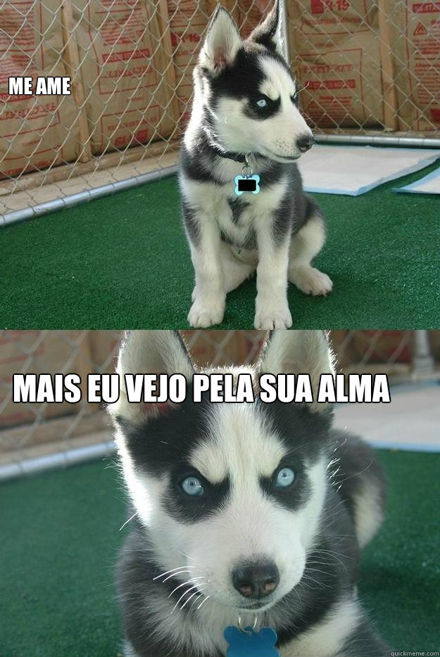 Me ame  Mais eu vejo pela sua alma  Insanity puppy