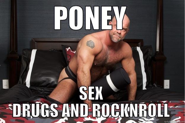 PONEY SEX DRUGS AND ROCKNROLL Gorilla Man