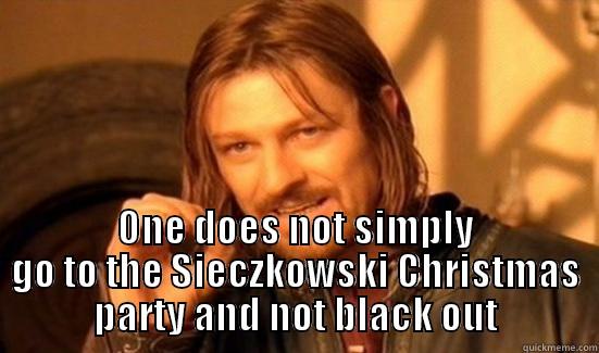  ONE DOES NOT SIMPLY GO TO THE SIECZKOWSKI CHRISTMAS PARTY AND NOT BLACK OUT Boromir