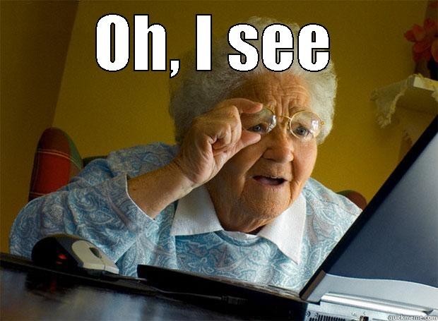 Oh, I see - OH, I SEE  Grandma finds the Internet