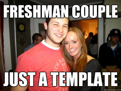 Freshman Couple Just a template  Freshman Couple