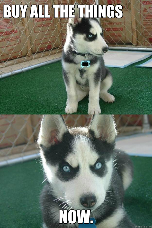 Buy all the things now.   Insanity puppy