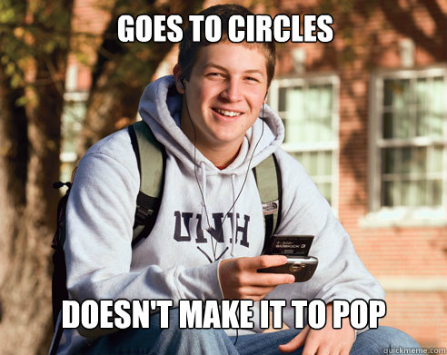 Goes to Circles Doesn't make it to POP  College Freshman