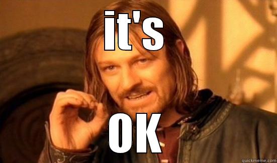 IT'S OK Boromir