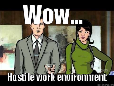WOW...   HOSTILE WORK ENVIRONMENT Misc