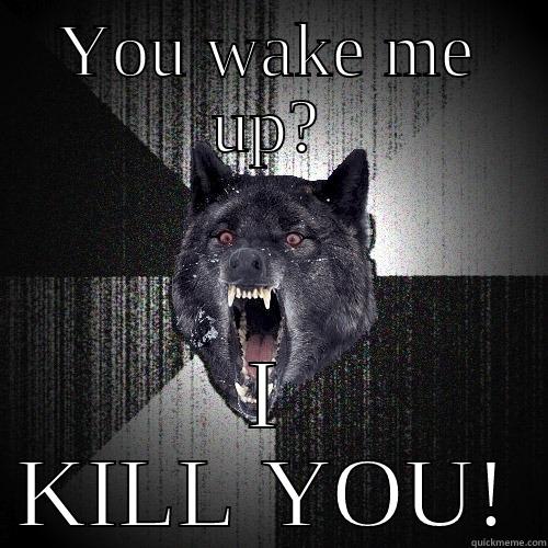 YOU WAKE ME UP? I KILL YOU! Insanity Wolf