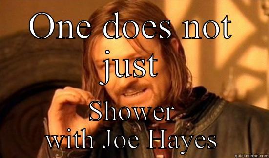 ONE DOES NOT JUST SHOWER WITH JOE HAYES Boromir