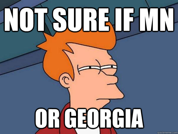 Not sure if MN Or Georgia - Not sure if MN Or Georgia  Futurama Fry