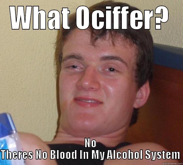 WHAT OCIFFER? NO THERES NO BLOOD IN MY ALCOHOL SYSTEM 10 Guy