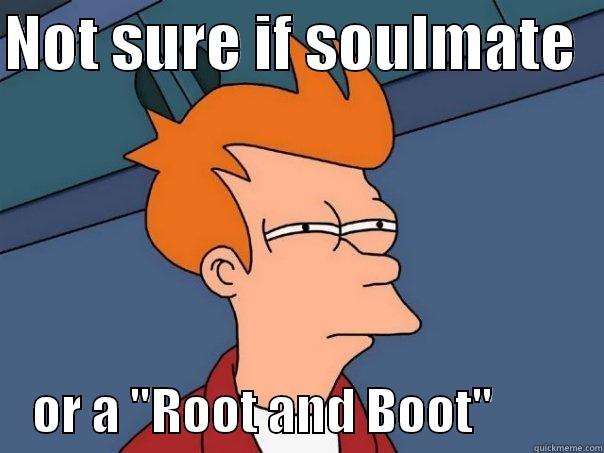 NOT SURE IF SOULMATE       OR A 