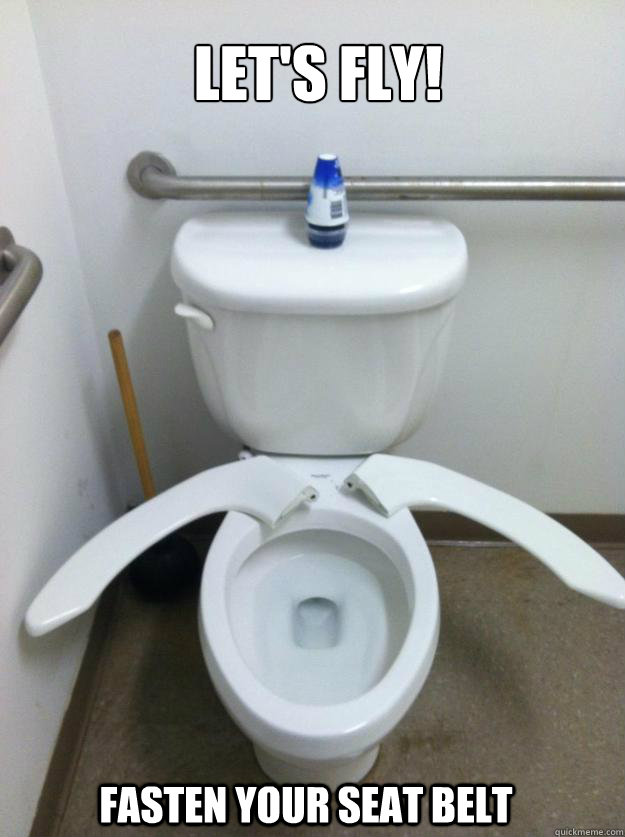 Let's fly! Fasten your seat belt  