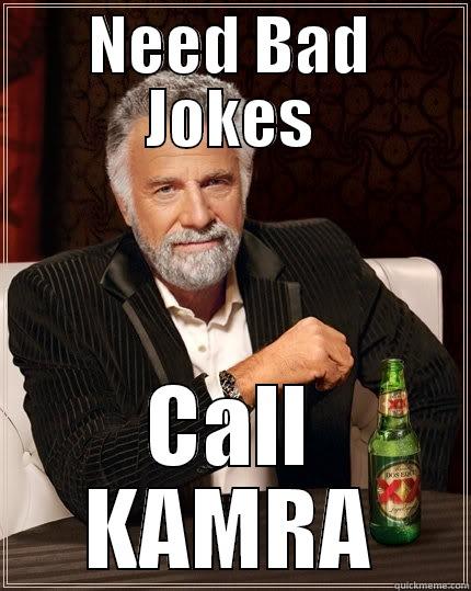 NEED BAD JOKES CALL KAMRA The Most Interesting Man In The World
