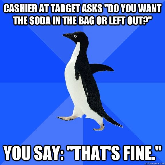 Cashier at Target asks 