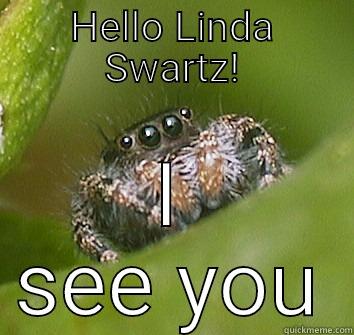 HELLO LINDA SWARTZ! I SEE YOU Misunderstood Spider
