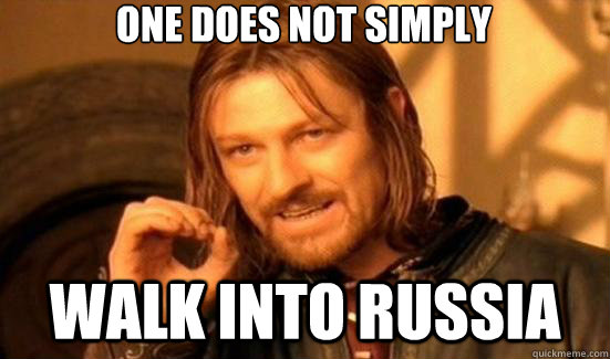 One does not simply Walk into Russia  90s Boromir